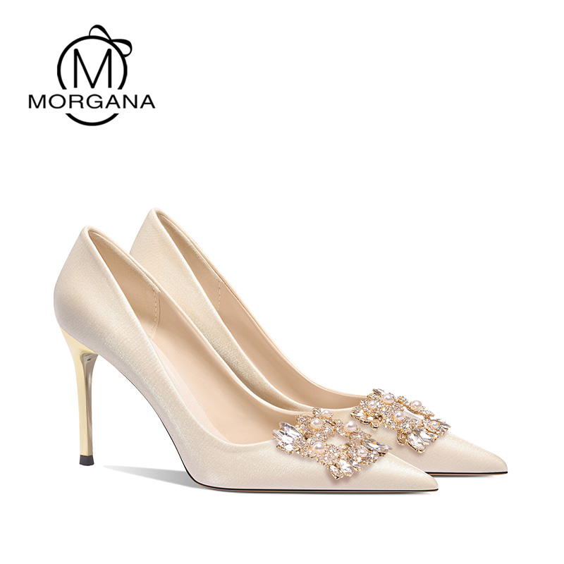 茉嘉娜婚鞋不累脚敬酒高跟鞋