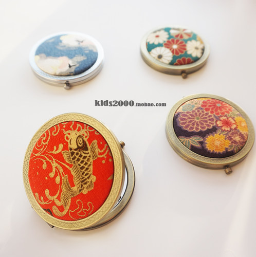 双面镜子便携布艺手作