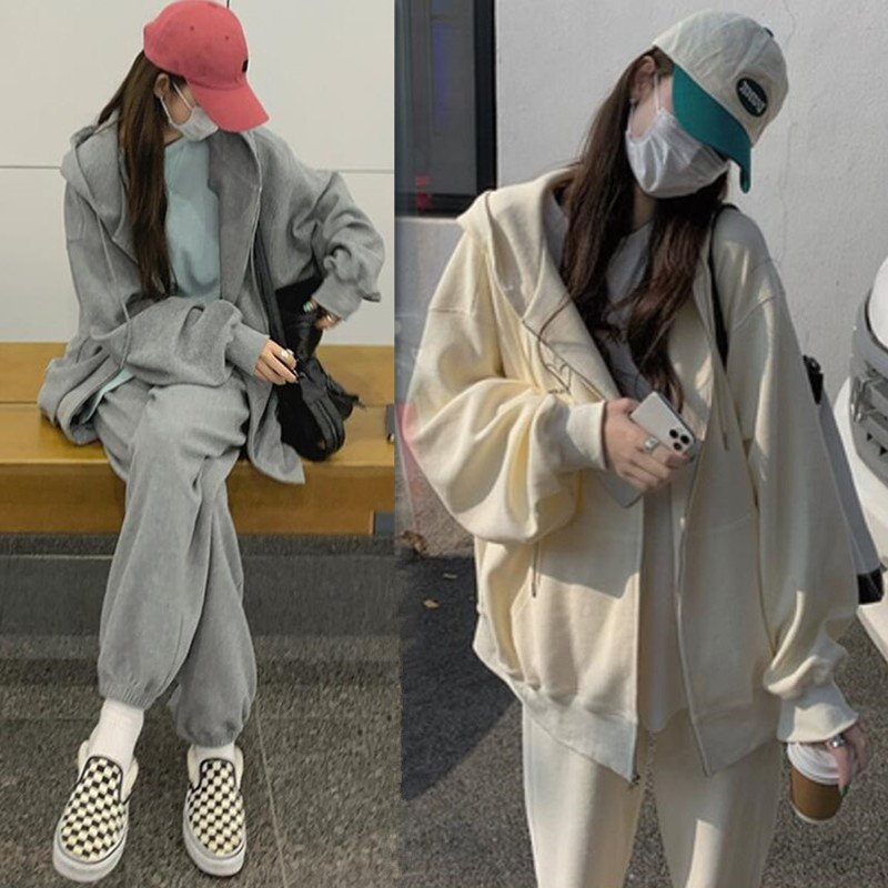 출산 코트 여성 봄 가을 새로운 카디건 얇은 가을 탑 캐주얼 스포츠 정장 가을 패션 스타일