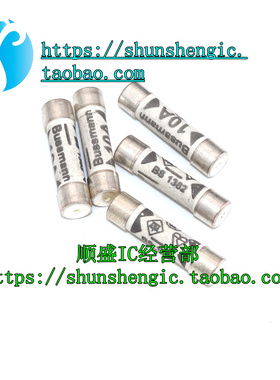 10个/份 进口BS1362 英式插头灌沙防暴陶瓷保险丝管 10A 6*25mm