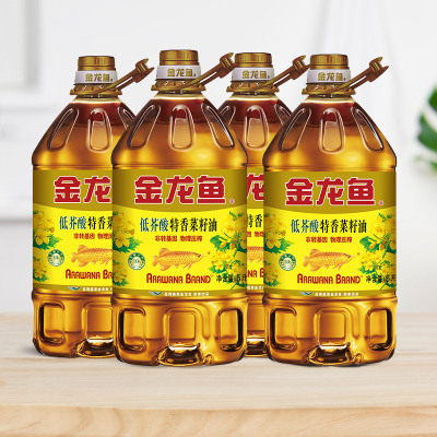 菜籽油5L*4桶金龙鱼低芥酸特香