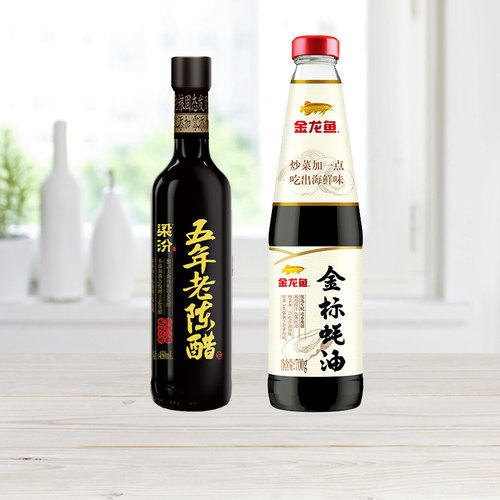 金龙鱼蚝油700ml陈醋450ml