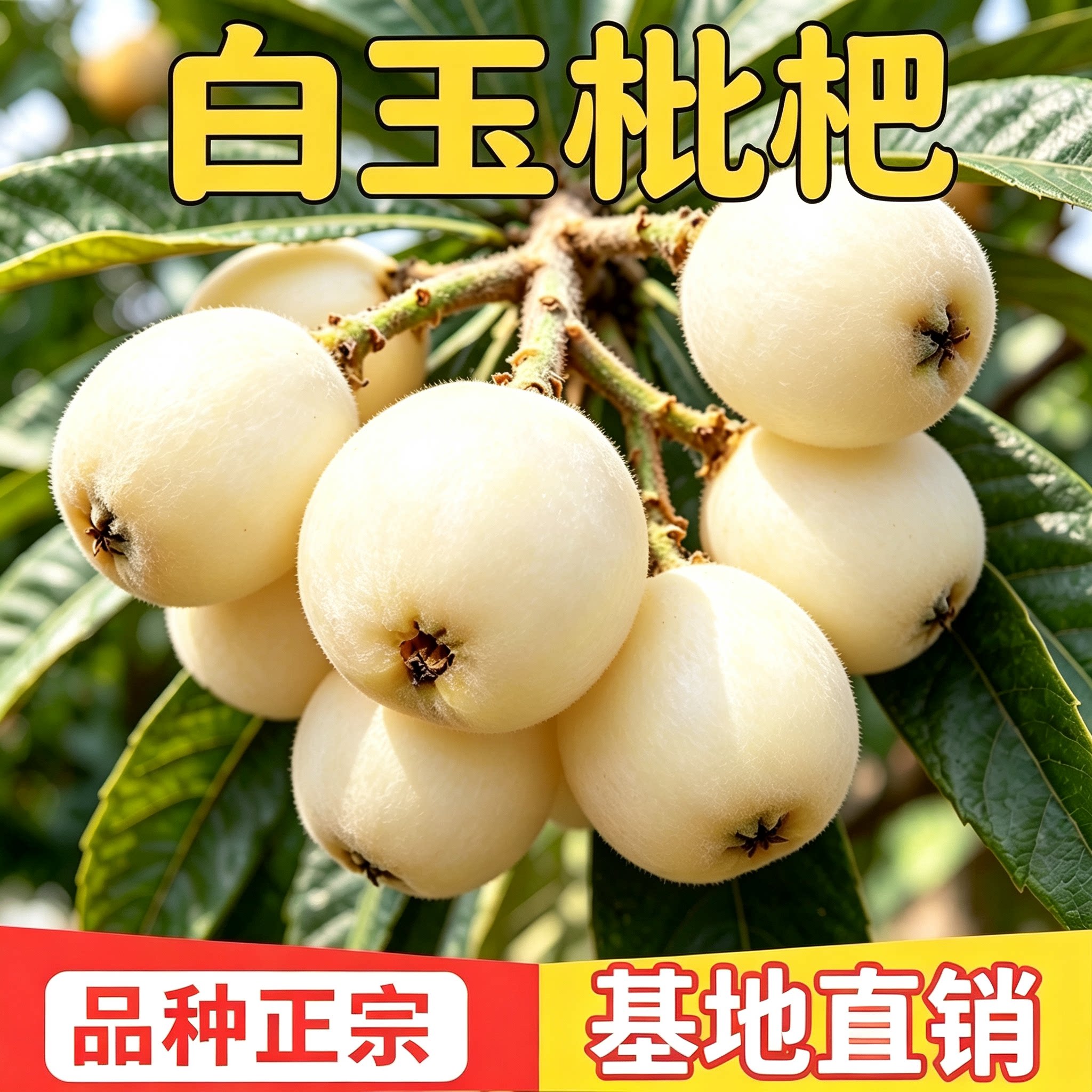 白玉枇杷树果苗南北方庭图片