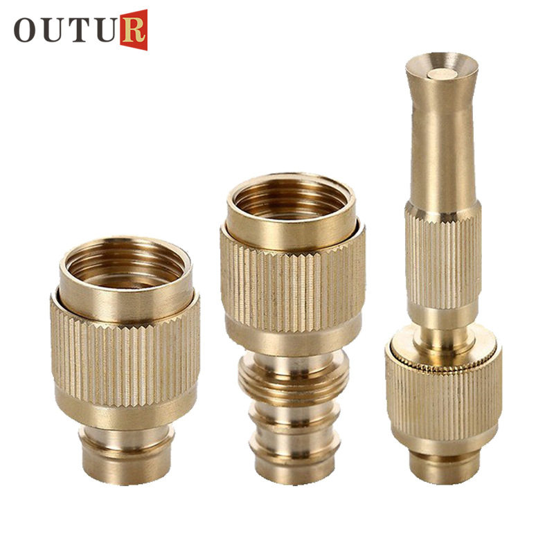 全铜家用4分洗车喷枪 可调节浇花冲地板水枪高压喷头直喷水枪