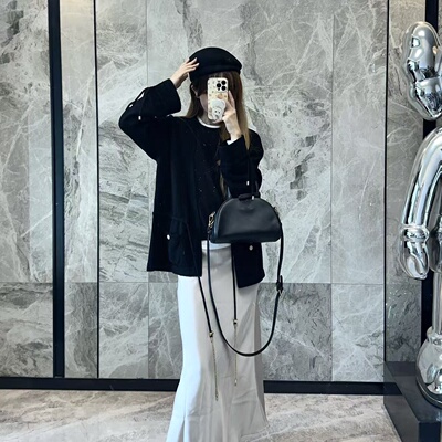 小香风高端羊绒针织开衫女外套