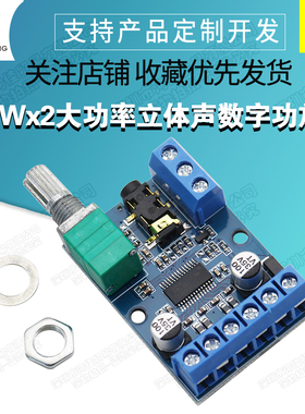 30Wx2大功率立体声数字功放板12V/24V供电DIY功放模块 DY-AP3015