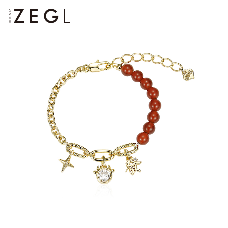 ZENGLIU设计师红玛瑙手链气质