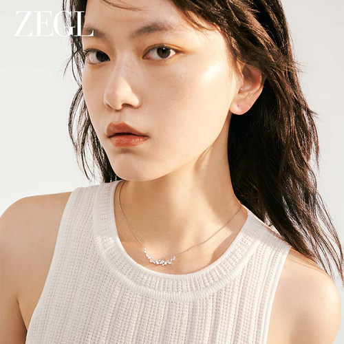 ZEGL个性时尚蝶翼翩翩项链