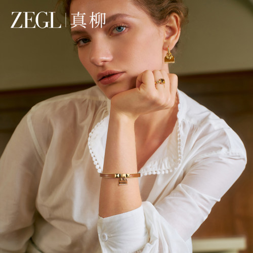 ZEGL设计师秋冬虎眼石手镯女