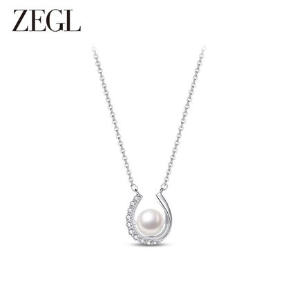 ZEGL淡水珍珠项链女送礼物2025新款925银小众高级送女友颈链礼物
