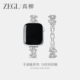 ZEGL设计师适用苹果iwatch表带秋冬芭蕾风手链女applewatch手表链