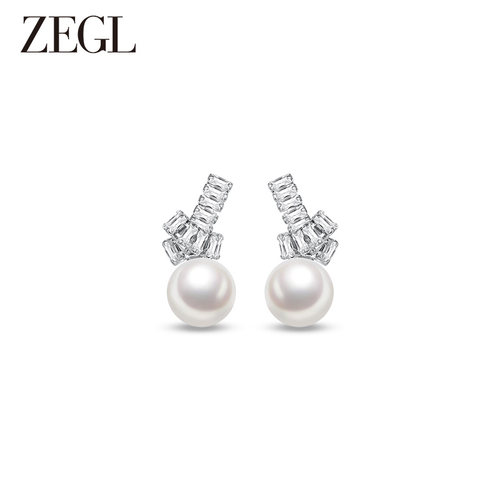 法式珍珠耳钉耳饰轻奢高级