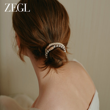 ZEGL高弹力发圈套装女扎头发皮筋耐用头圈高马尾发绳2024新款发饰