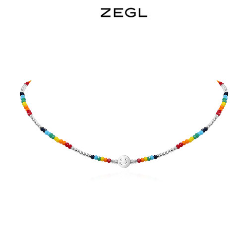 ZEGL彩色串珠小众设计多巴胺配饰