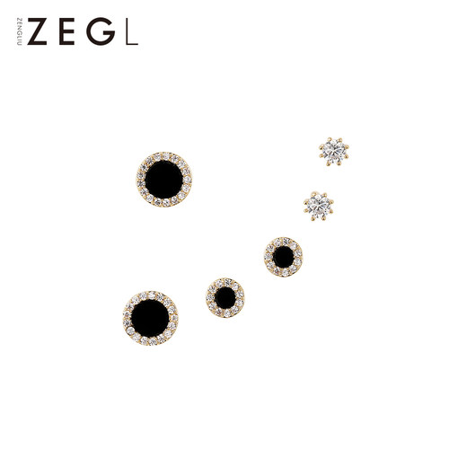 zengliu小巧风新款潮银针耳骨钉