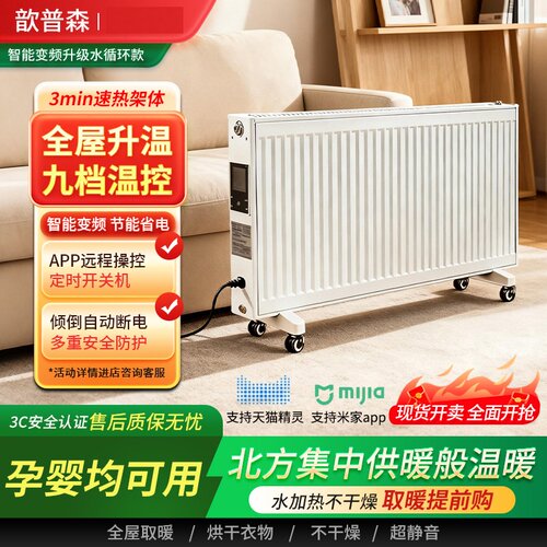 钢制板式电暖气片家用水暖散热片全屋升温居浴两用电暖气壁挂式