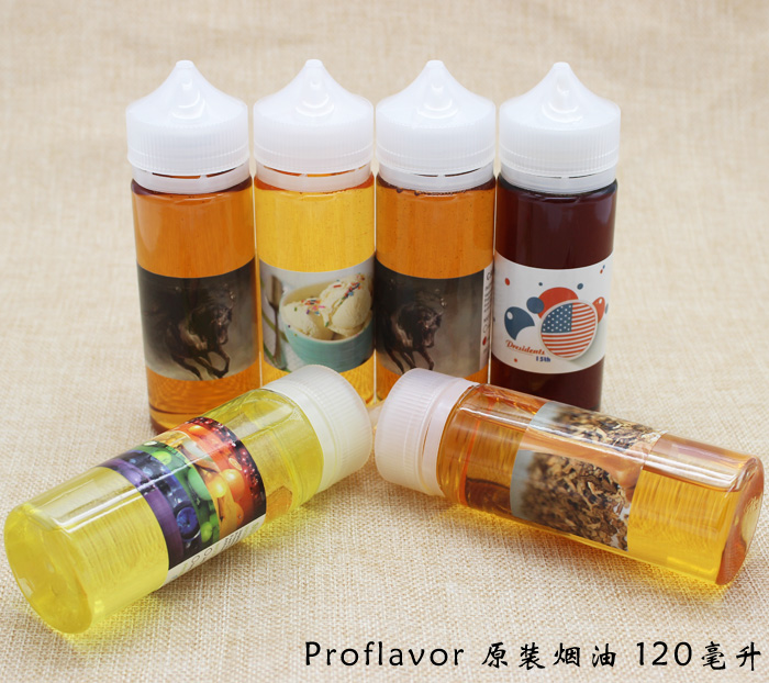 Proflavor120毫升原装电子烟油千里翠贝卡叶子王牌血橙奶味烟油