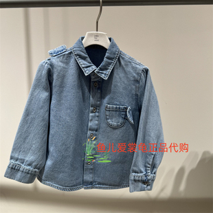 速发 jnby byJNBY 小江南童装2026春款 YQ2210640牛仔长袖衬衫495