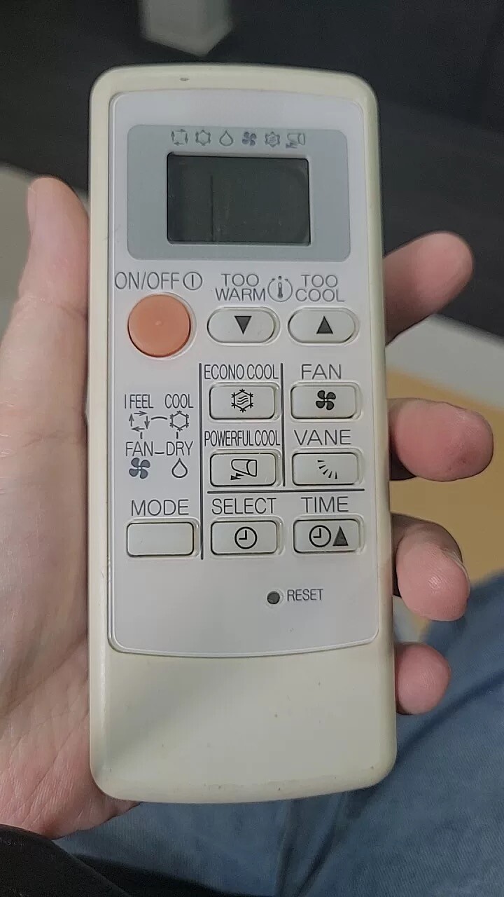 适用于三菱空调遥控器英文版 MP07A MP04B 全新外观按键一样通用