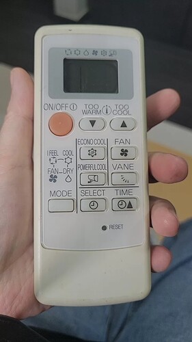 适用于三菱空调遥控器英文版 MP07A MP04B 全新外观按键一样通用