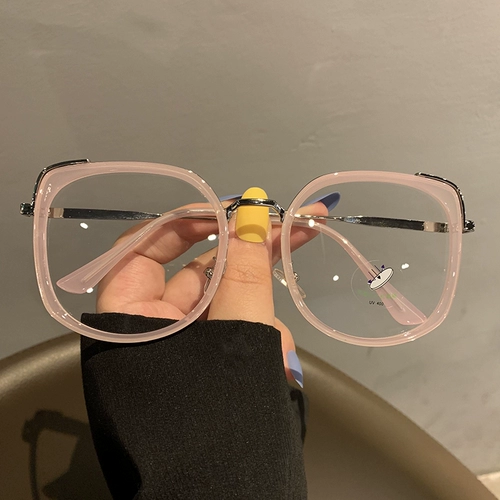 Корейская версия крупной рамы ретро черные очки мужская прилив толстый край