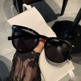 Ретро квадратные бежевые универсальные солнцезащитные очки, популярно в интернете, по фигуре