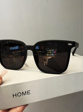 2025年新款偏光时尚黑色方框墨镜