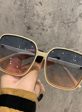 男女情侣开车太阳镜韩版潮米色