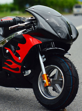 免费加粗链条】迷你小摩托车跑车小型摩托车49-50cc成人儿童汽油