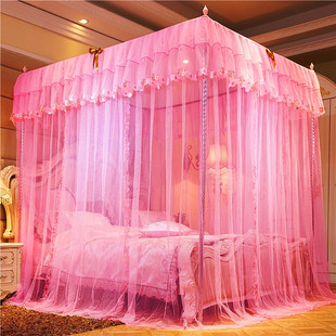 蚊帐家用2025新款卧室免安装纹账1米8一米八的文章可以挂风扇