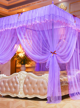 蚊帐家用2025年新款可挂风扇纹账文章1米8乘2米的1.8米15床全罩式