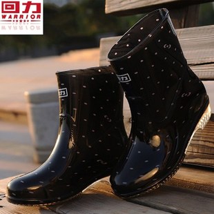 韩国日系加绒雨鞋 雨靴水靴 防滑女士水鞋 夏季 时尚 新款 胶鞋 回力女式