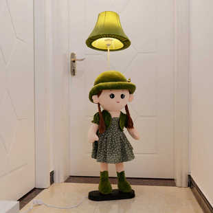 布娃娃女孩儿童玩具灯公主安抚玩偶洋娃娃公仔生日礼物睡觉落地灯