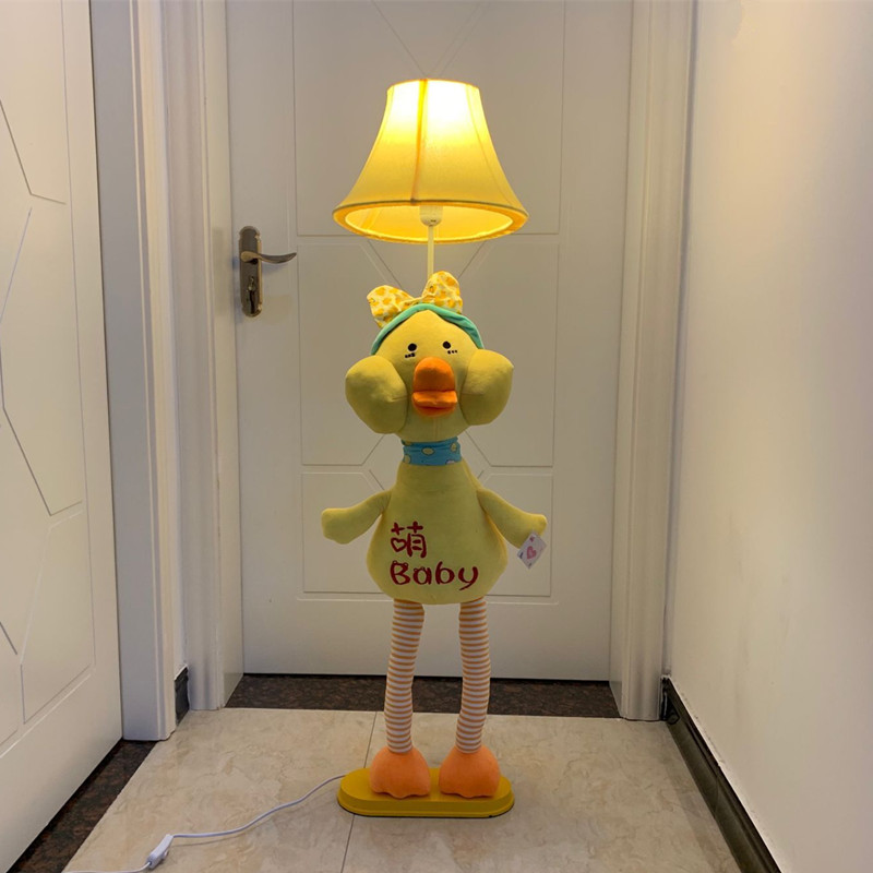玻尿酸鸭子台灯毛绒玩具落地灯公仔娃娃玩偶小黄鸭女生的生日礼物