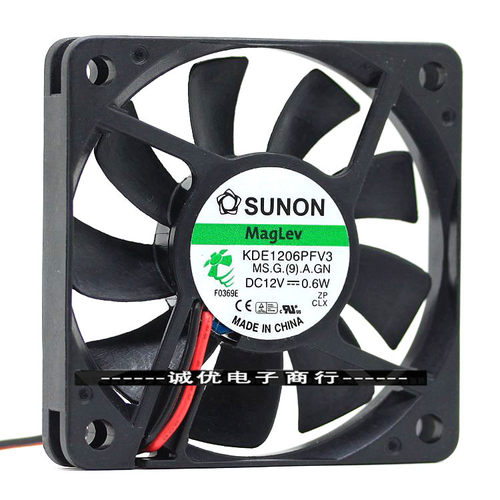 KDE1206PFV3原装建准SUNON 6010 0.6W 6厘米 超薄磁悬浮静音风扇