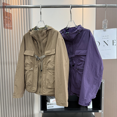 户外山系！男女款二合一防泼水可拆卸马甲连帽冲锋衣机能夹克外套