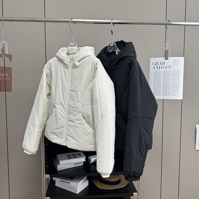 科技棉保暖夹棉防风运动棉服女冬