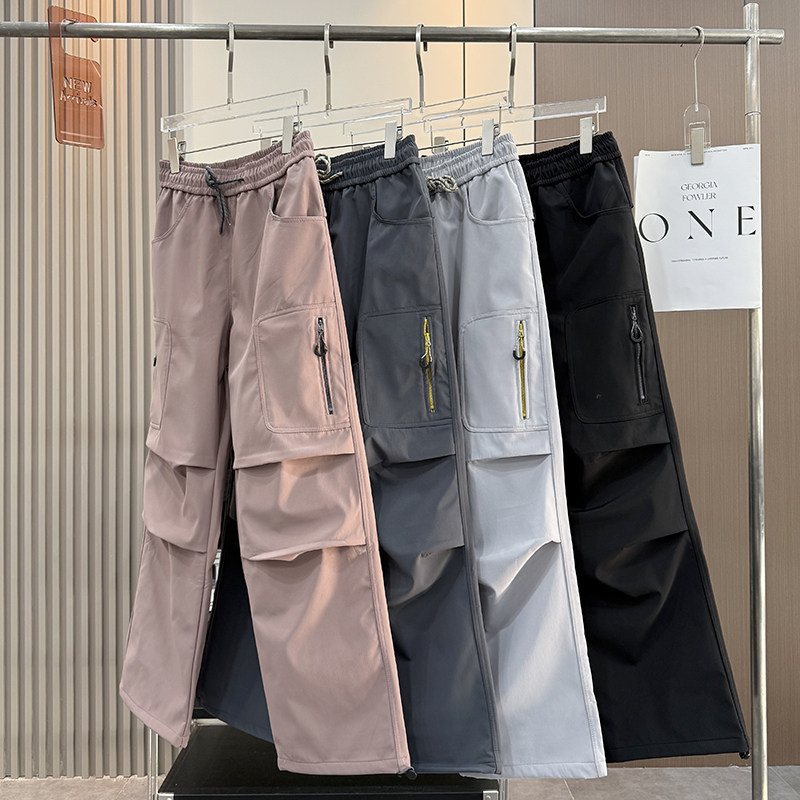 大厂订单！情侣秋冬户外山系加绒徒步登山直筒工装裤冲锋裤伞兵裤