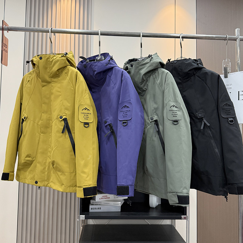 户外机能！情侣款可拆摇粒绒防风防水加厚保暖三合一冲锋衣登山服