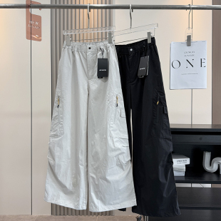 登山休闲裤 大厂订单 阔腿裤 松紧腰宽松户外山系工装 秋 男女情侣款