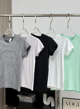 LU系！黑科技无缝零束缚剪裁速干透气高弹健身运动瑜伽短袖T恤女