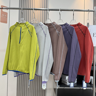 T恤打底衫 山系户外 半拉链哈苏机能宽松透气长袖 秋季 卫衣 情侣款