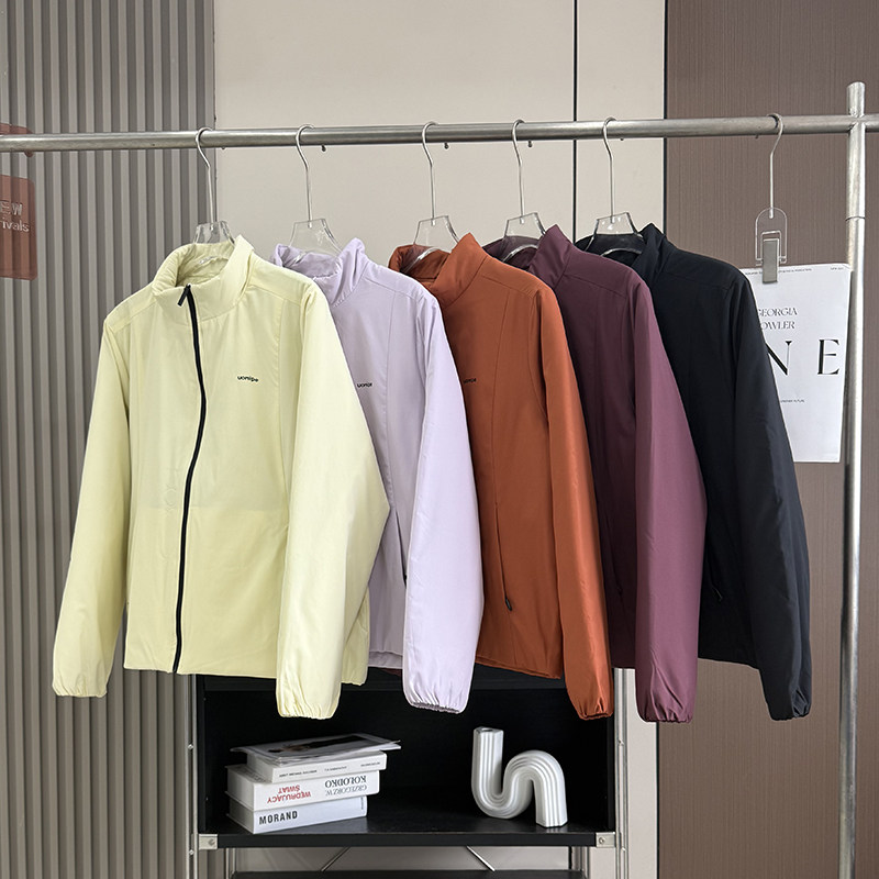 大厂订单!冬季宽松轻羊毛填充户外保暖棉衣立领飞行服棉服外套女