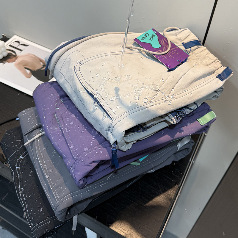 户外山系！防风防水加绒保暖压褶工装裤登山裤冲锋裤滑雪裤女冬款