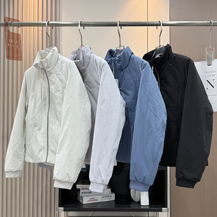 LU系风！轻薄立领修身显瘦P棉防泼水立领保暖运动瑜伽棉服外套女