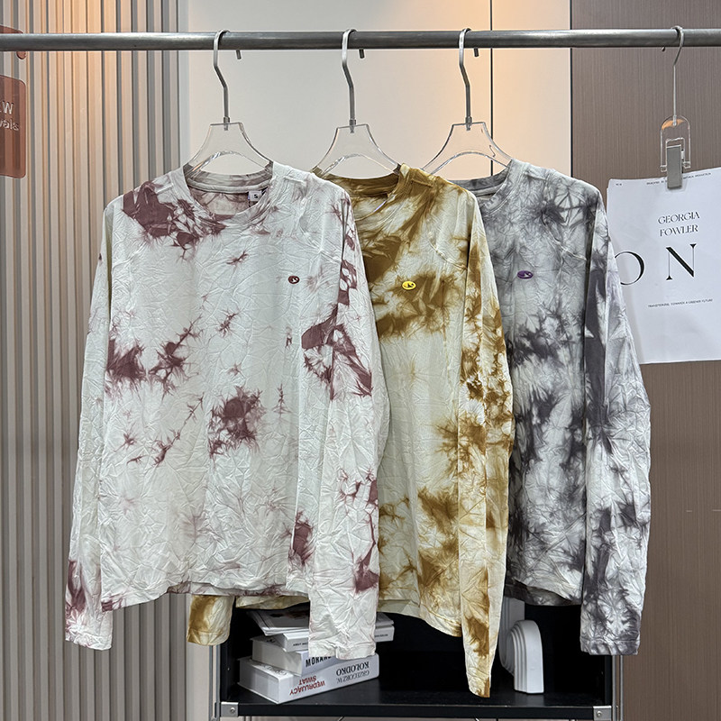 大厂订单！男女款春夏户外晕染色透气徒步登山运动长袖T恤打底衫