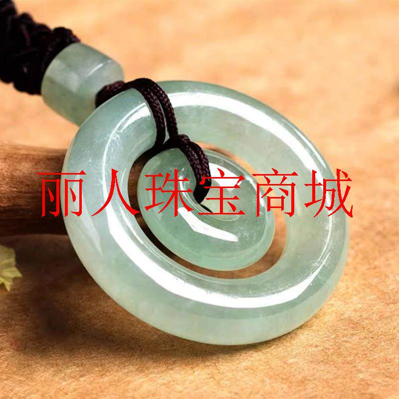 吊坠母子平安扣儿童挂件玉环扣玉