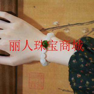 新疆羊脂白玉小米珠戒指和田玉碧玉戒圈新中式国风原创圆珠子指环