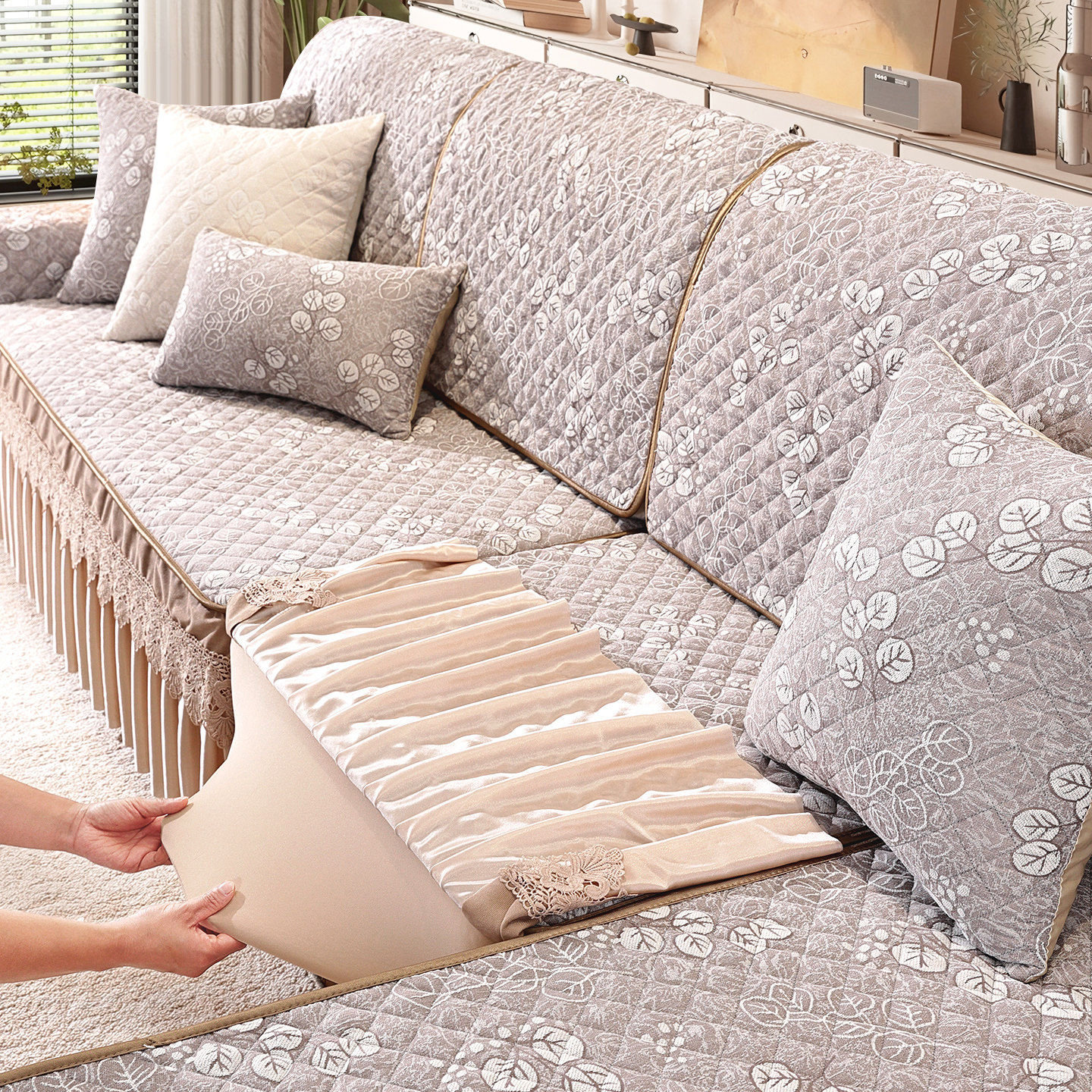 全包沙发套罩笠2025新款四季通用防滑沙发垫子坐垫盖布座垫保护套,居家布艺,沙发套,淘宝优惠券,粉丝福利购,淘宝优惠卷