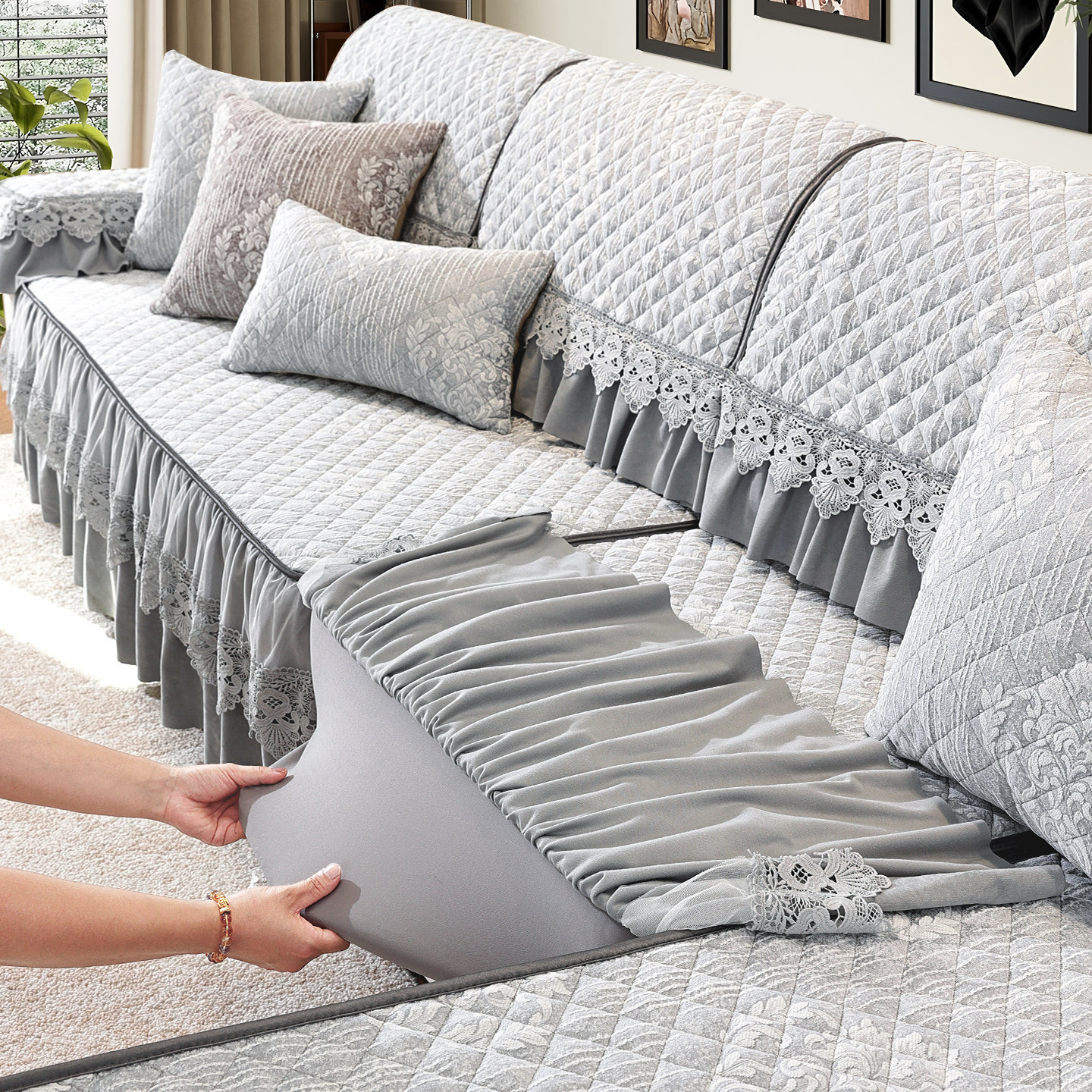 全包沙发套罩笠2025新款四季通用防滑沙发垫子坐垫盖布座垫保护套,居家布艺,沙发套,淘宝优惠券,粉丝福利购,淘宝优惠卷